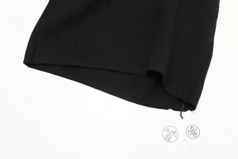Hermes Knit 26-7730 Cashmere, Silk Black 34