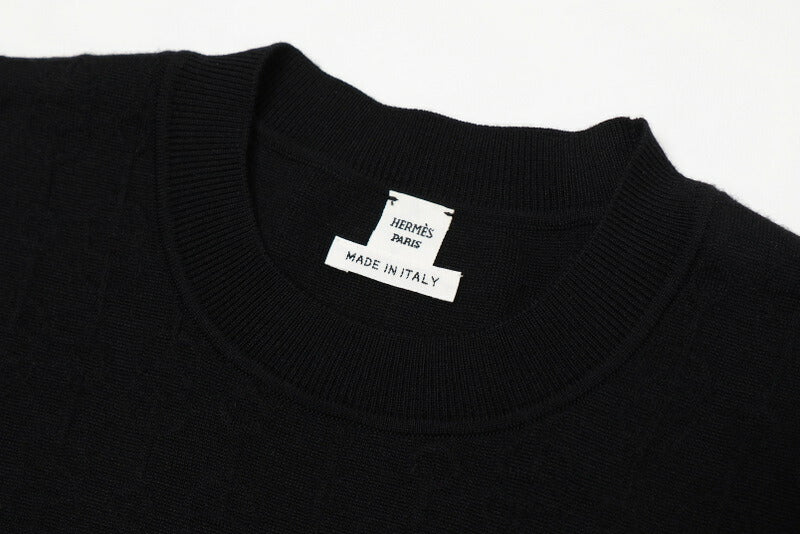 Hermes Knit 26-7730 Cashmere, Silk Black 34
