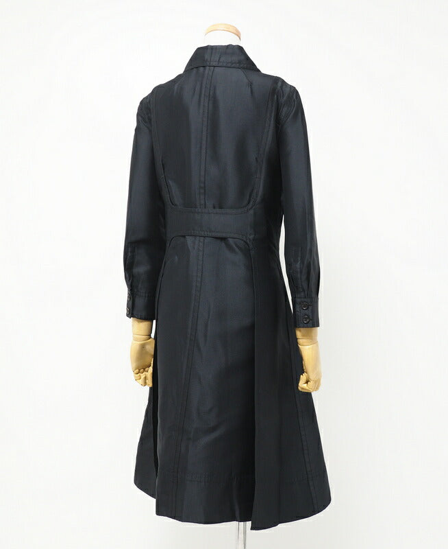 Celine Coat 322.7307692 Silk Black Women 38