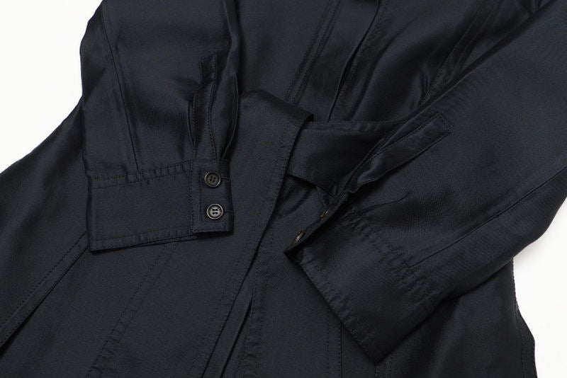 Celine Coat 322.7307692 Silk Black Women 38