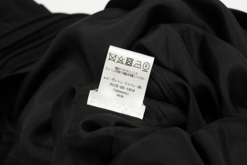 Louis Vuitton One Piece Fgro44Hoj 983N Silk Black Women 34