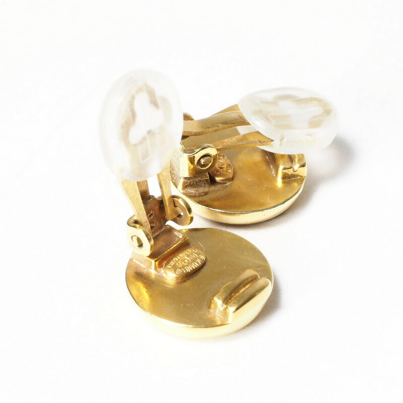 Chanel Earring Plating Yellow Women