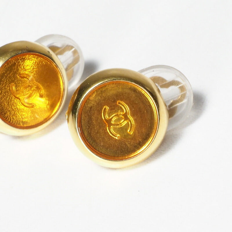 Chanel Earring Plating Yellow Women