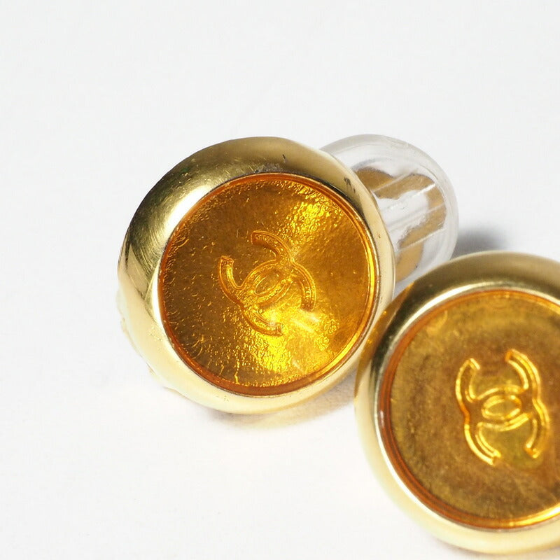 Chanel Earring Plating Yellow Women