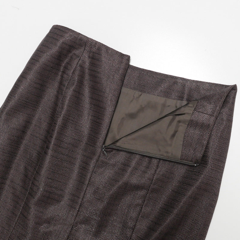 Max Mara Suit 60610197 Cotton Brown Women 36