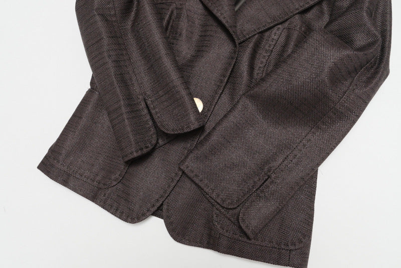 Max Mara Suit 60610197 Cotton Brown Women 36