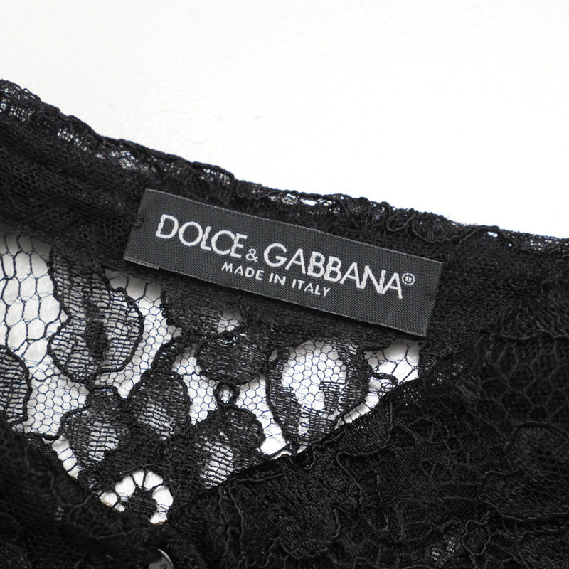Dolce&Gabbana Blouse F5830T Race Black Women 42