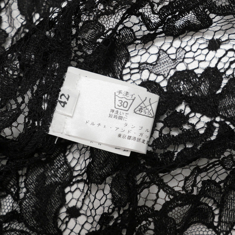 Dolce&Gabbana Blouse F5830T Race Black Women 42