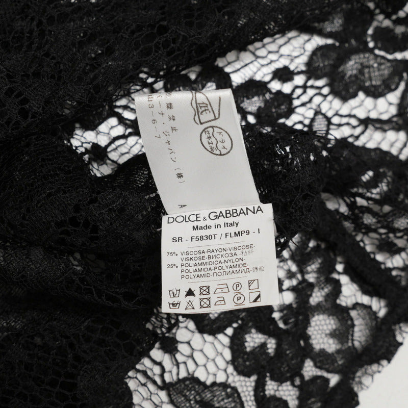 Dolce&Gabbana Blouse F5830T Race Black Women 42