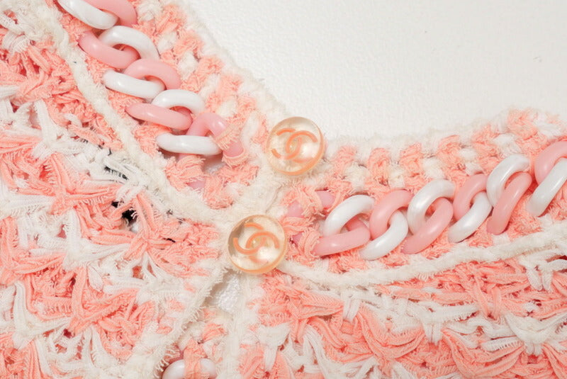 Chanel Knit P58522K07665 Knit Pink|White Women 34
