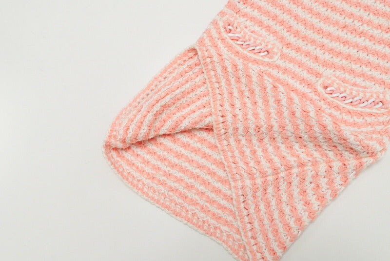 Chanel Knit P58522K07665 Knit Pink|White Women 34