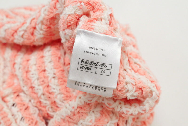 Chanel Knit P58522K07665 Knit Pink|White Women 34