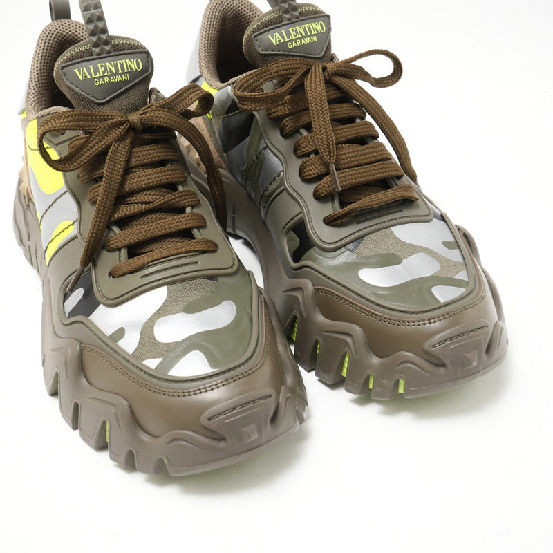Valentino Garavani Sneakers Fabric Khaki Mens 42