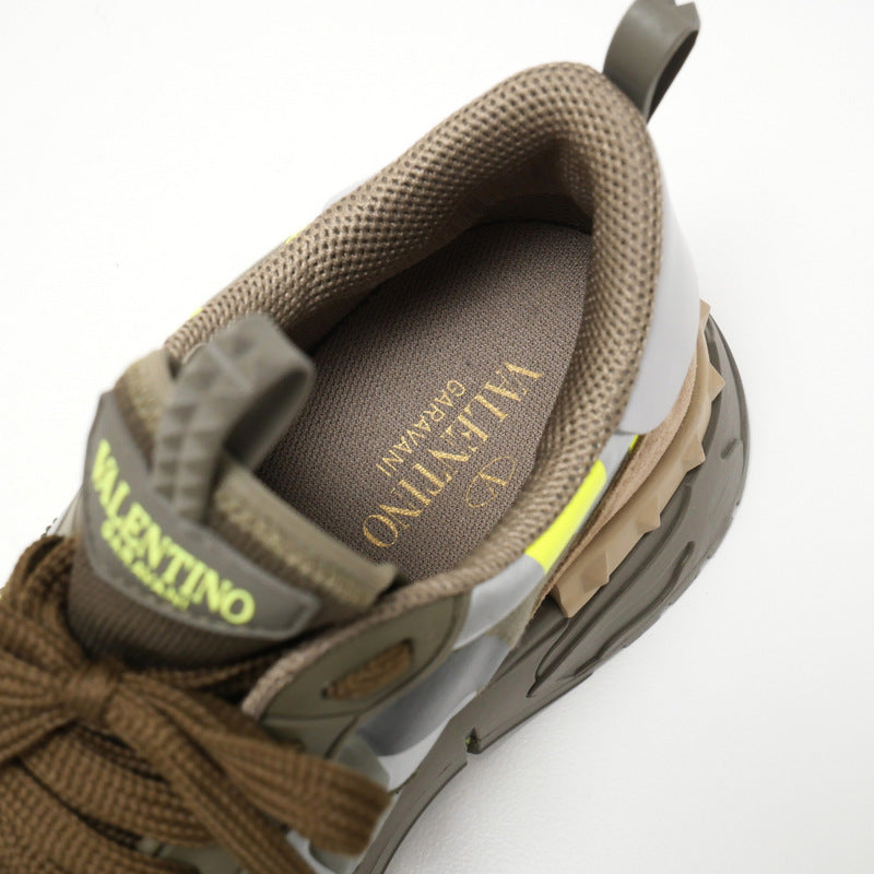 Valentino Garavani Sneakers Fabric Khaki Mens 42
