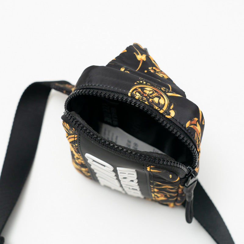 Versace Jeans Sling Bag 71Ya4B9B Nylon Black Range Logo Type Sketch 11 Mens(Unisex)