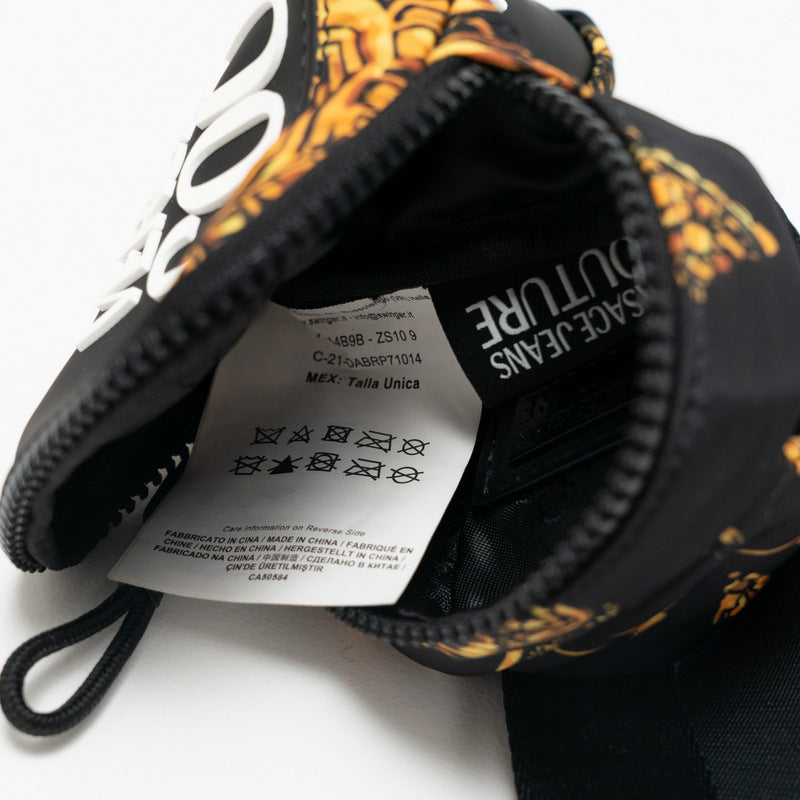 Versace Jeans Sling Bag 71Ya4B9B Nylon Black Range Logo Type Sketch 11 Mens(Unisex)