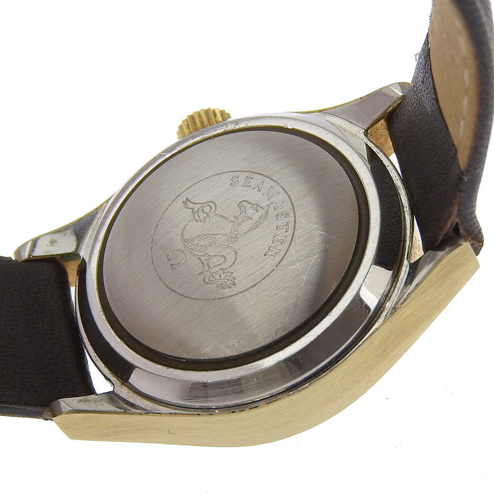 Omega Watches Mechanical Automatic Stainless Steel , Embossed Leather Gold Date Cosmic 200