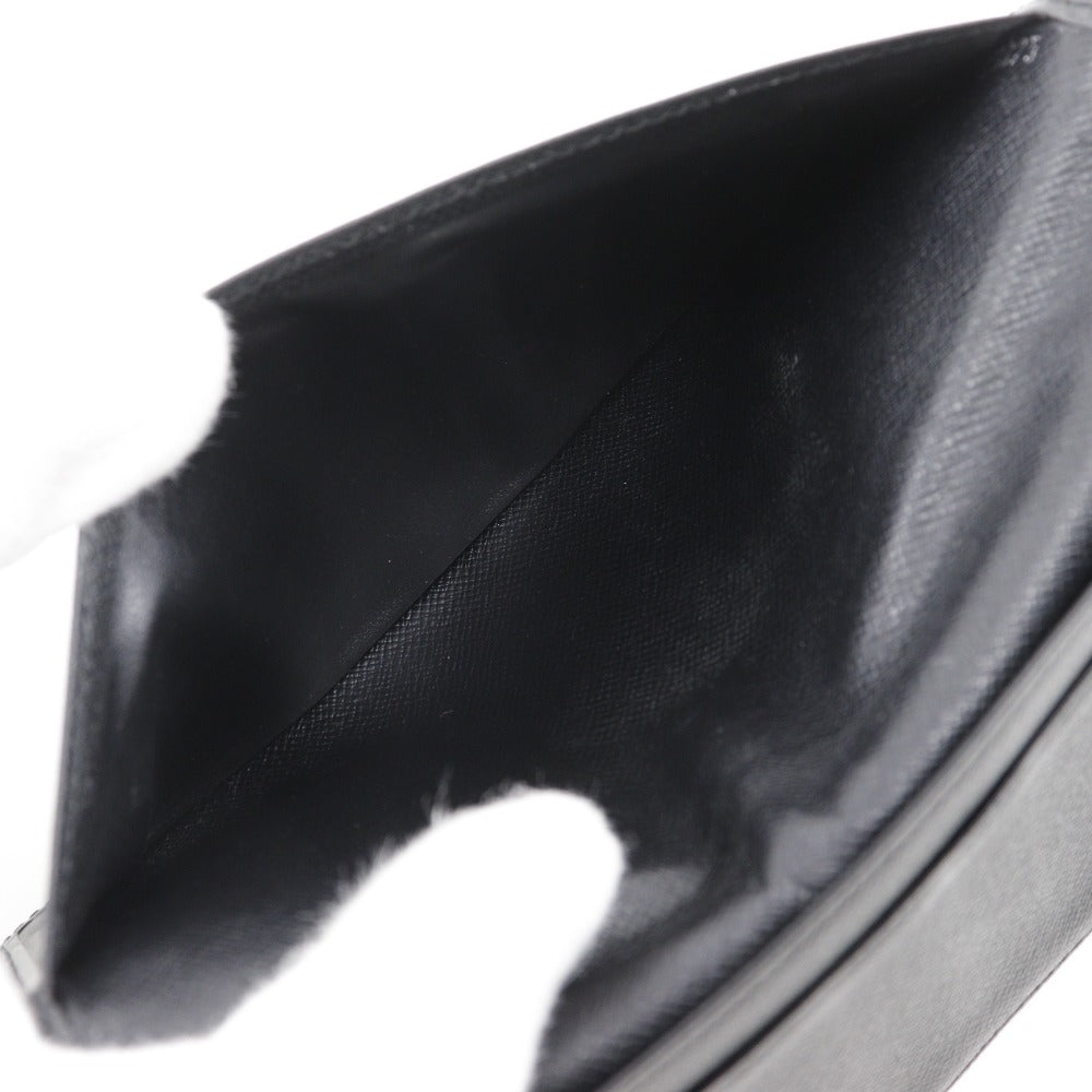 Louis Vuitton Bill Compartment M31002 Taiga Black Porto Cartes Crdit Mens