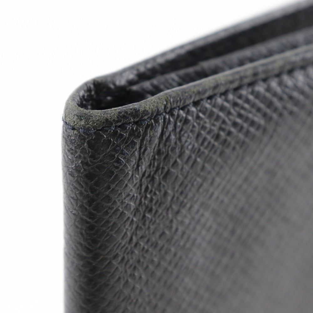Louis Vuitton Bill Compartment M31002 Taiga Black Porto Cartes Crdit Mens