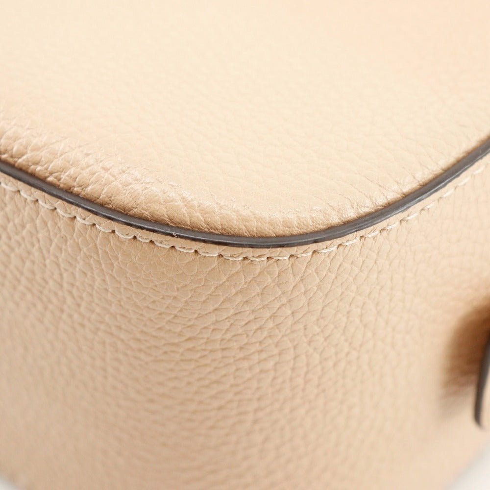 Coach Shoulder Bag 29411 Leather Beige Logo Camera Bag Women