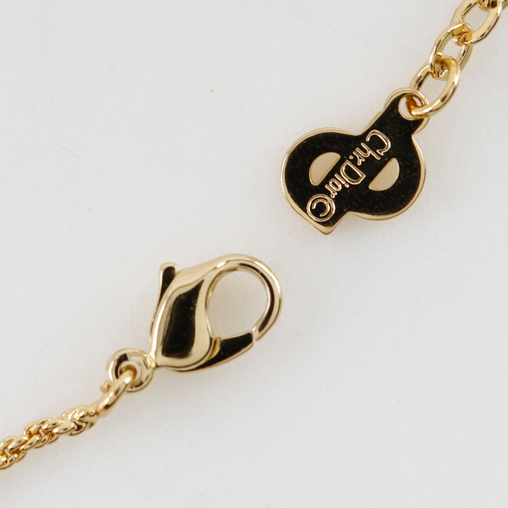 Christian Dior Necklace Plated Gold Gold High Heel Motif Women