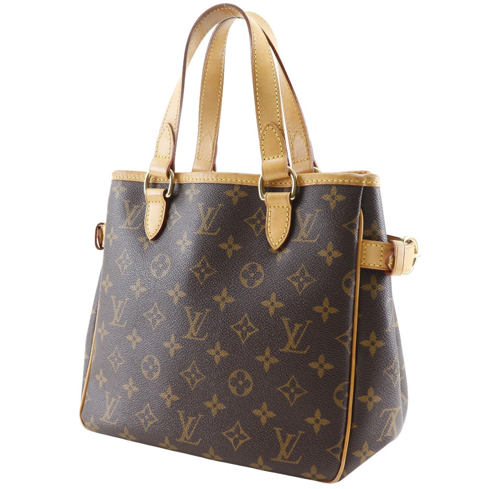 Louis Vuitton Handbag M51156 Monogram Canvas Brown Batignolles Women