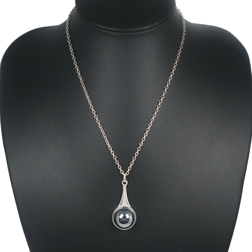 Georg Jensen Necklace Silver925, Hematite Silver Unisex(Unisex)