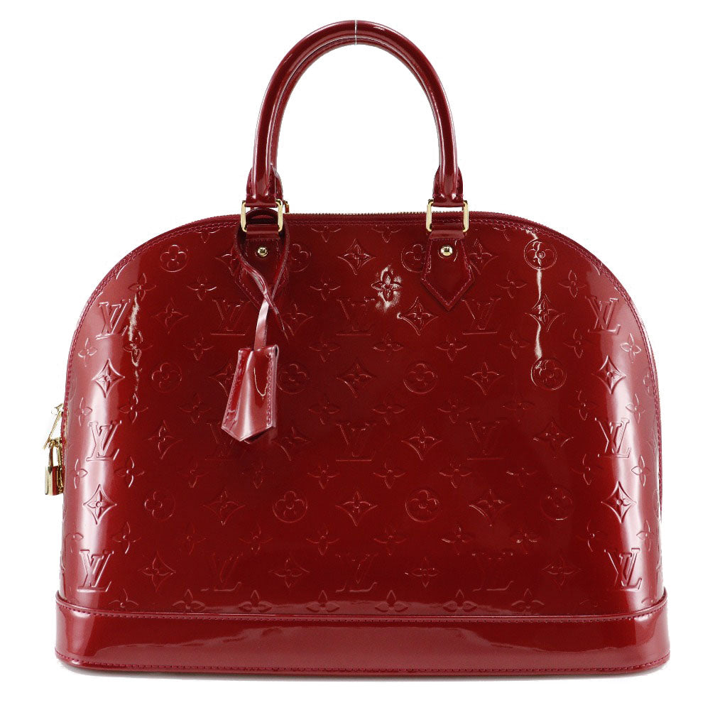 Louis Vuitton Handbag M93596 Vernis Red Alma Gm Women