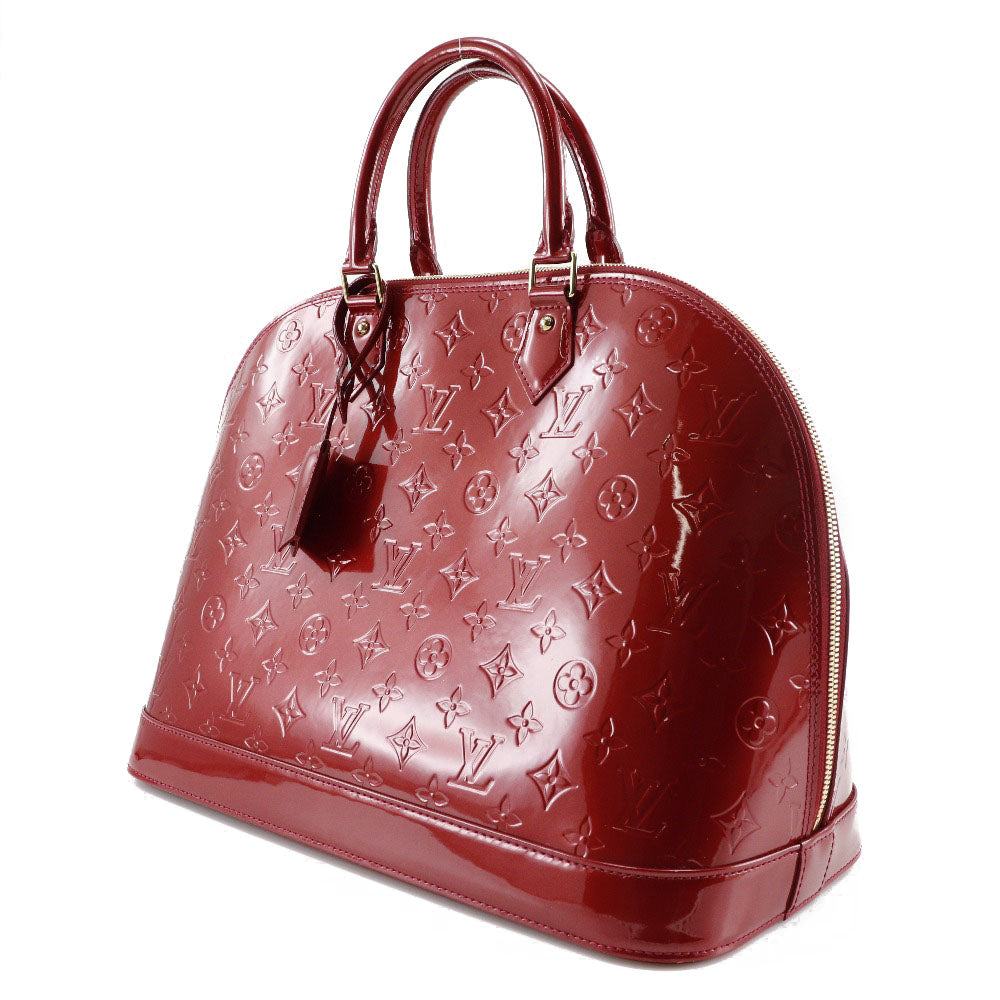 Louis Vuitton Handbag M93596 Vernis Red Alma Gm Women