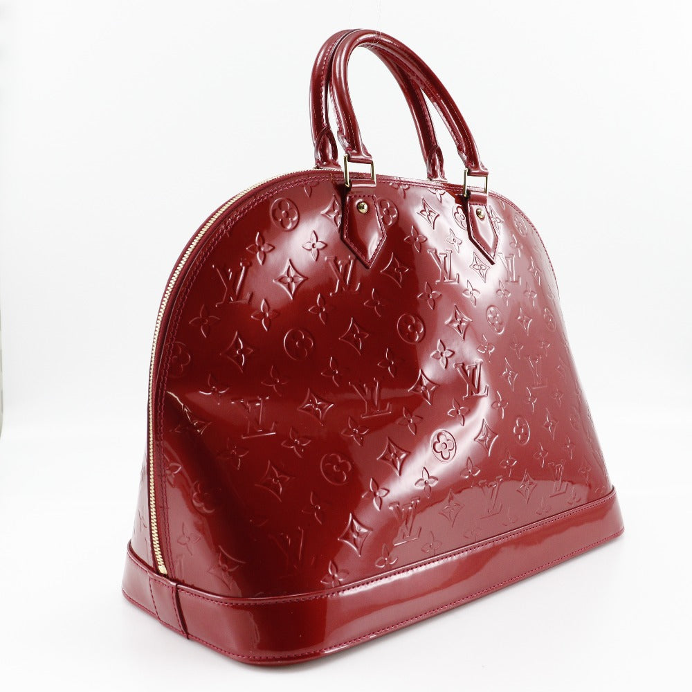 Louis Vuitton Handbag M93596 Vernis Red Alma Gm Women