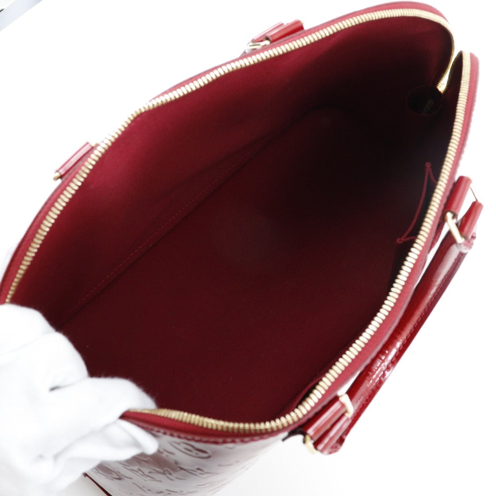 Louis Vuitton Handbag M93596 Vernis Red Alma Gm Women