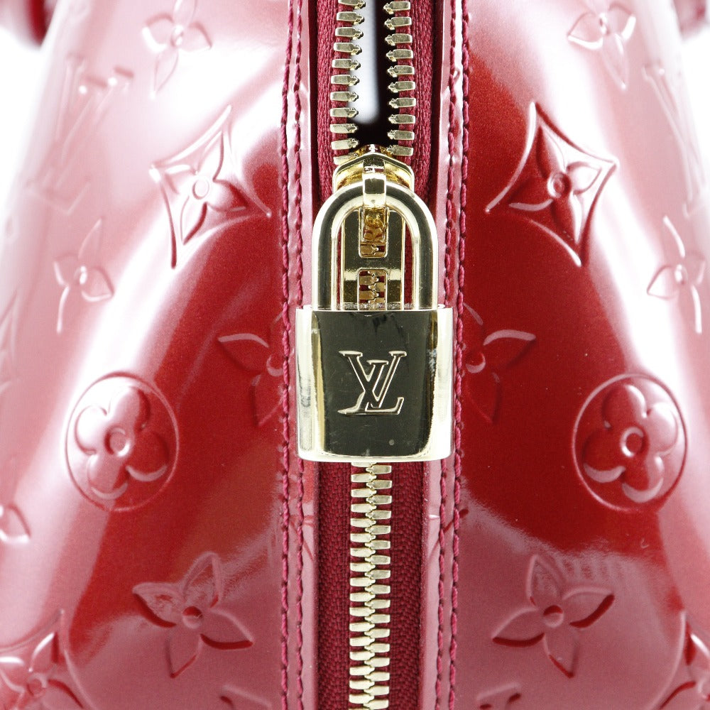Louis Vuitton Handbag M93596 Vernis Red Alma Gm Women