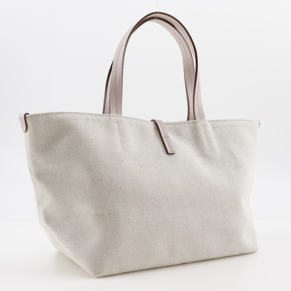 Salvatore Ferragamo Handbag Au-21 B851 Canvas Beige / Pink Vala Women
