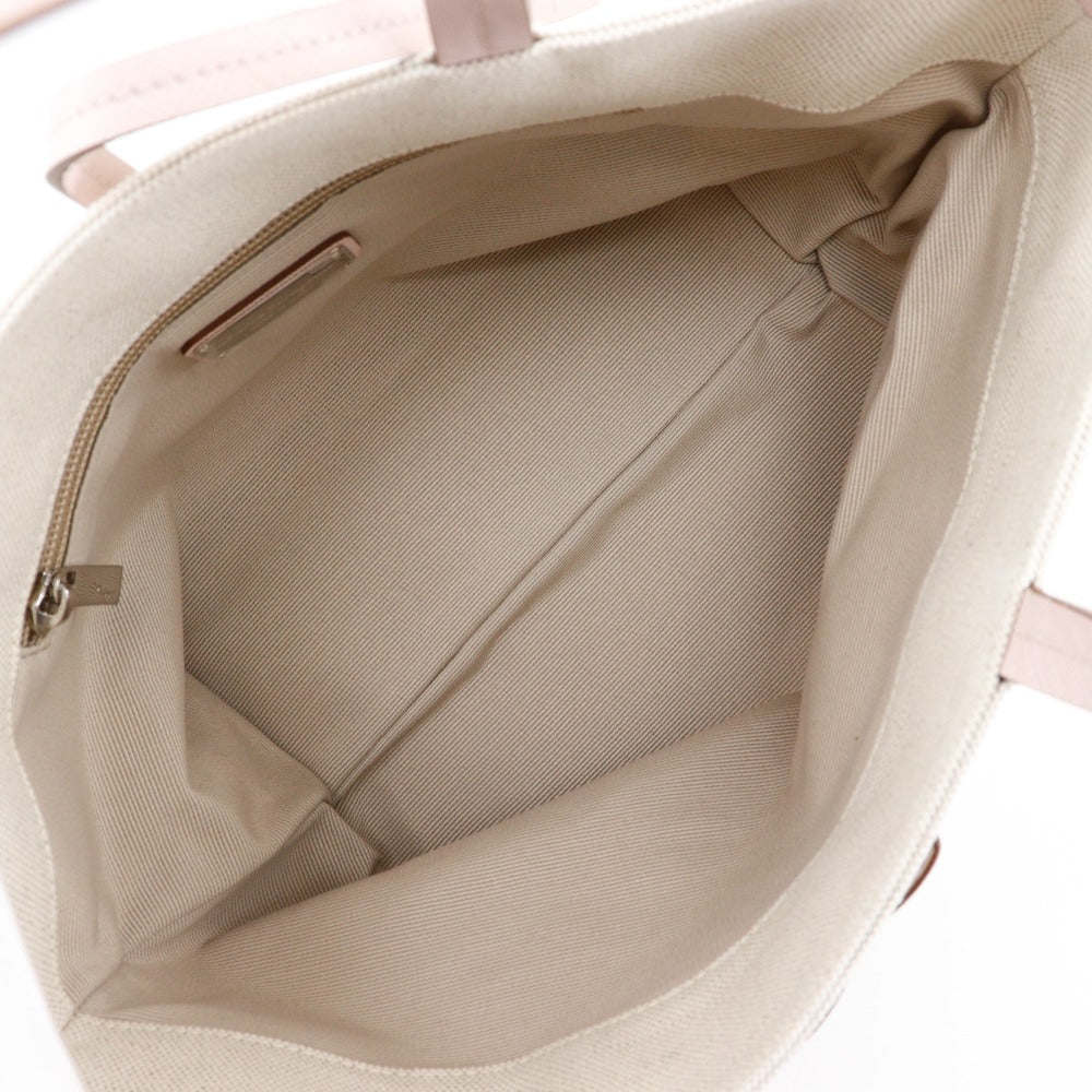 Salvatore Ferragamo Handbag Au-21 B851 Canvas Beige / Pink Vala Women
