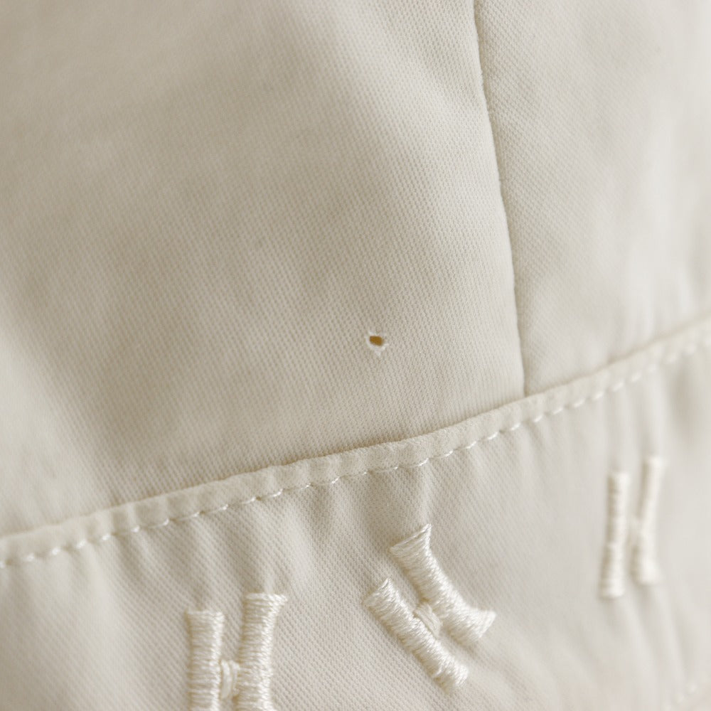 Hermes Hat Polyester, Nylon Off White H Logo Embroidery Bucket Hat Women 57