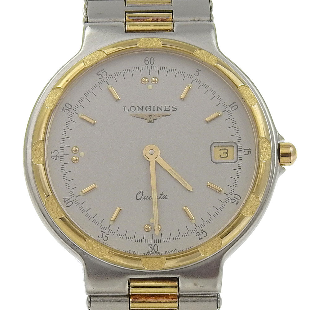 Longines Watches Quartz Stainless Steel , Plated Gold Gray Cal.L161.2 Conquest Gray Dial Mens