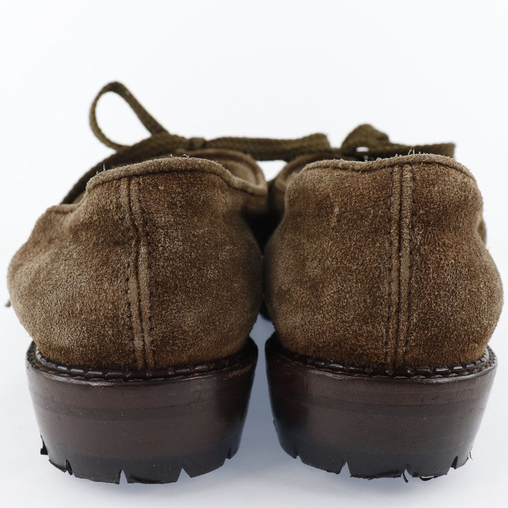 Chanel Moccasin Suede Brown Coco Mark Women 36
