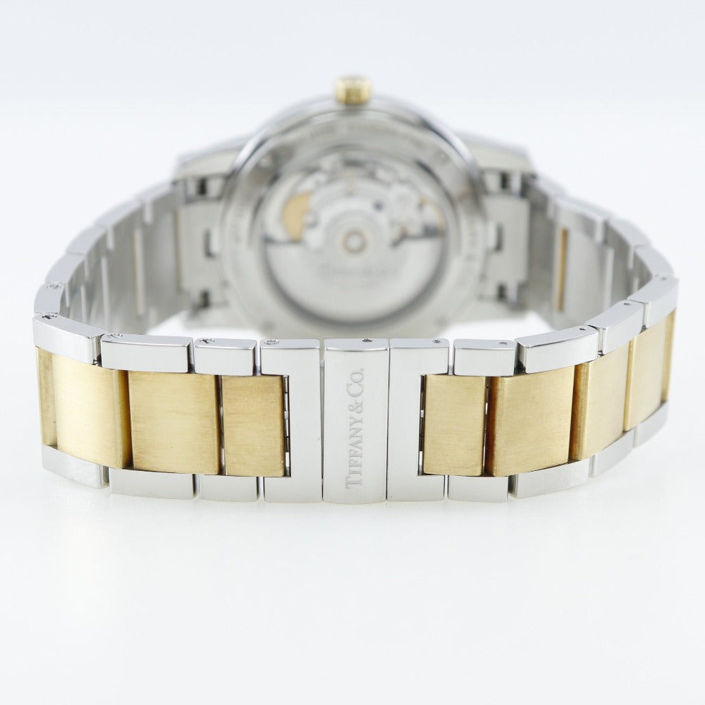 Tiffany&Co. Watches Mechanical Automatic Gold & Steel Silver / Gold Atlas Dome White Dial Mens