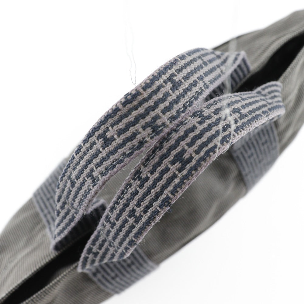 Hermes Handbag Nylon Canvas Gray Her Linetote Mm Unisex(Unisex)