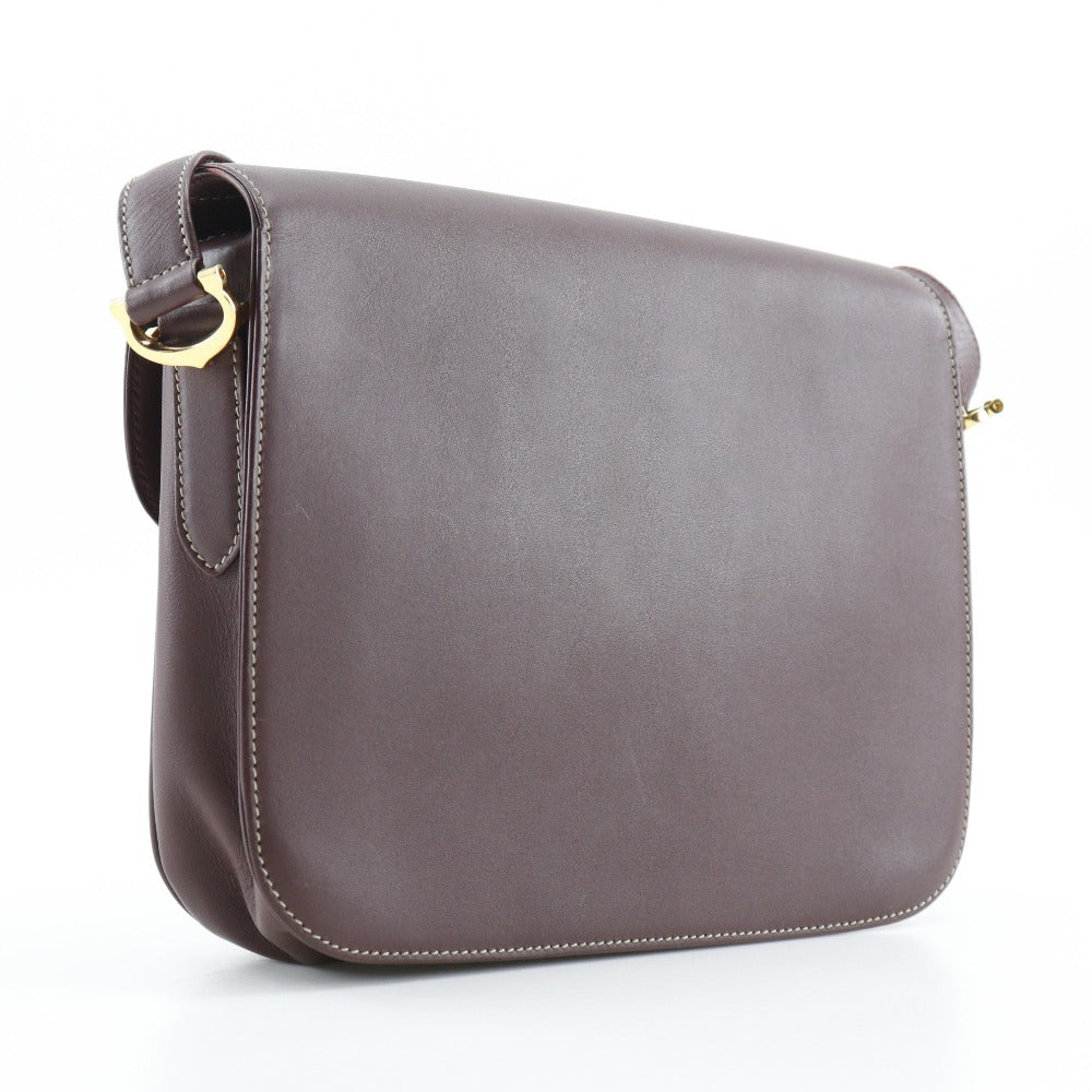 Cartier Shoulder Bag Calfskin Bordeaux Vintage Must Line Women