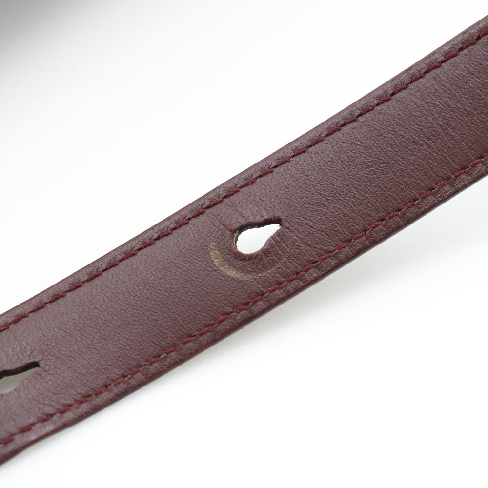 Cartier Shoulder Bag Calfskin Bordeaux Vintage Must Line Women