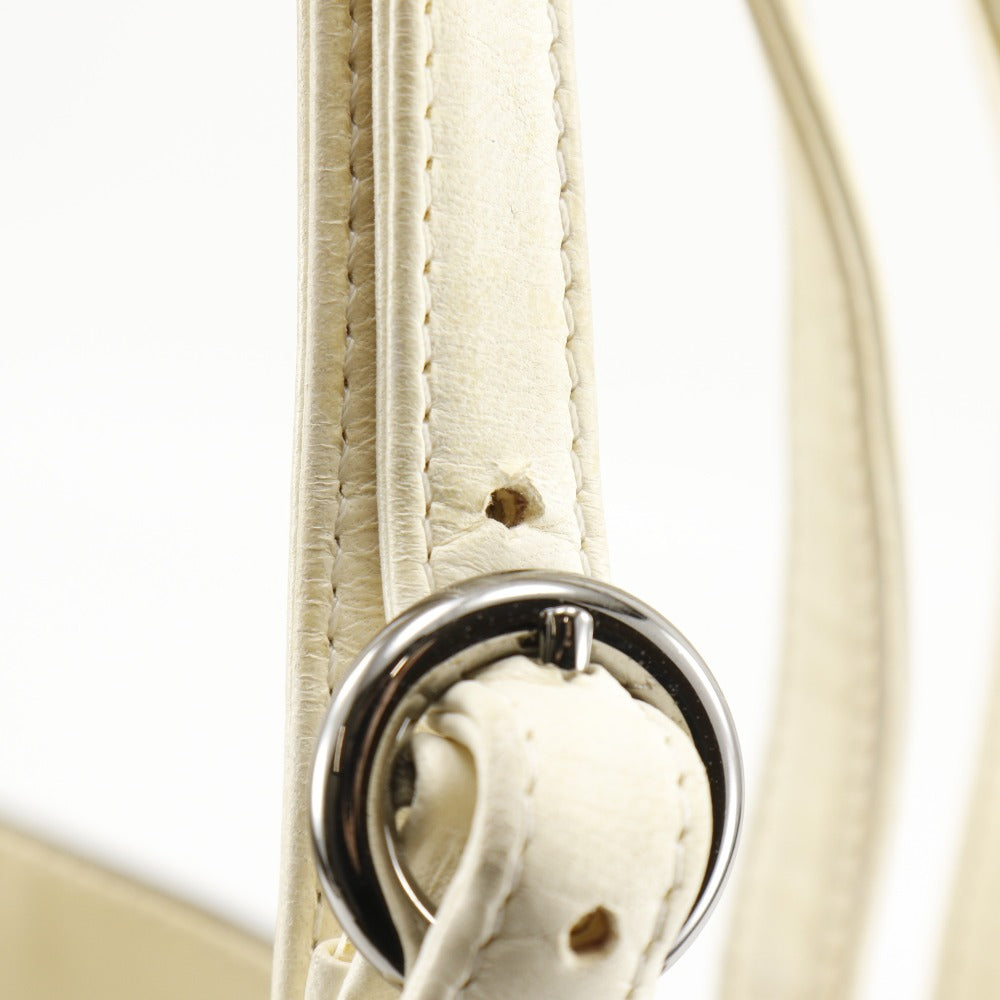 Chanel Tote Bag Calfskin Ivory Coco Charm Matrasse Women
