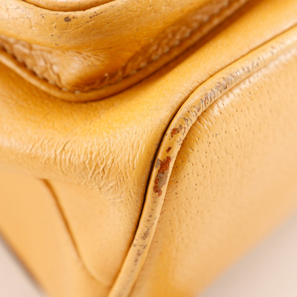 Gucci Backpack 003.2058.0016 Calfskin Yellow Bamboo Backpack Women