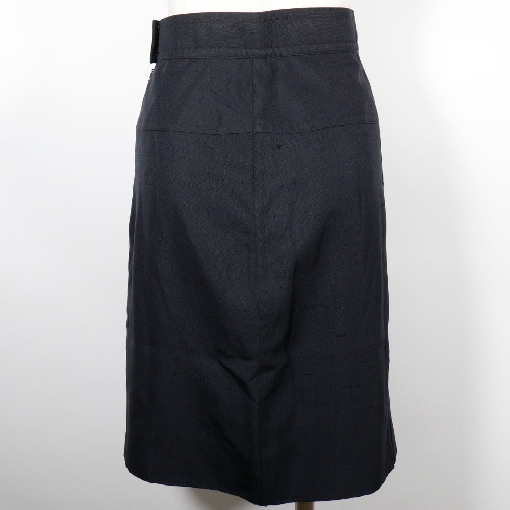 Chanel Skirt Cotton Black Women 36
