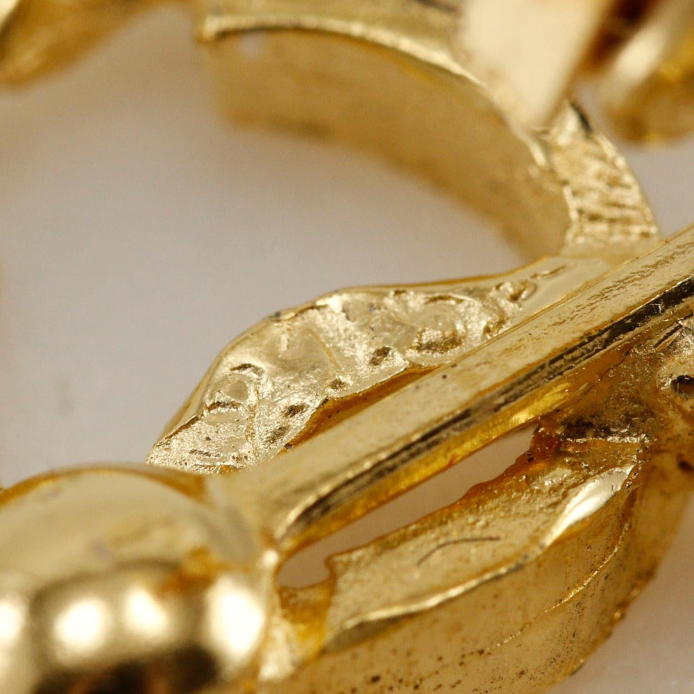 Chanel Earring Plated Gold Gold Vintage Coco Mark Women