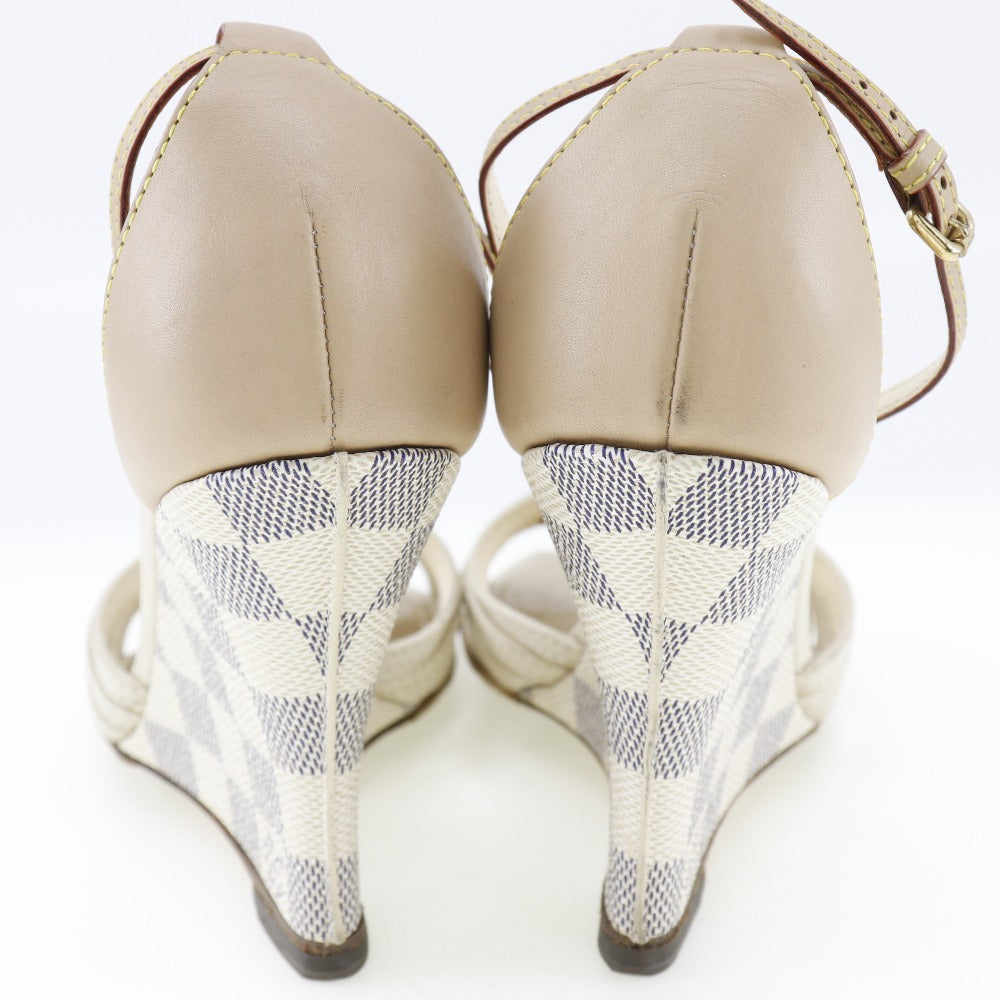 Louis Vuitton Sandals Damier Azur Canvas White Damier Azur Women 38