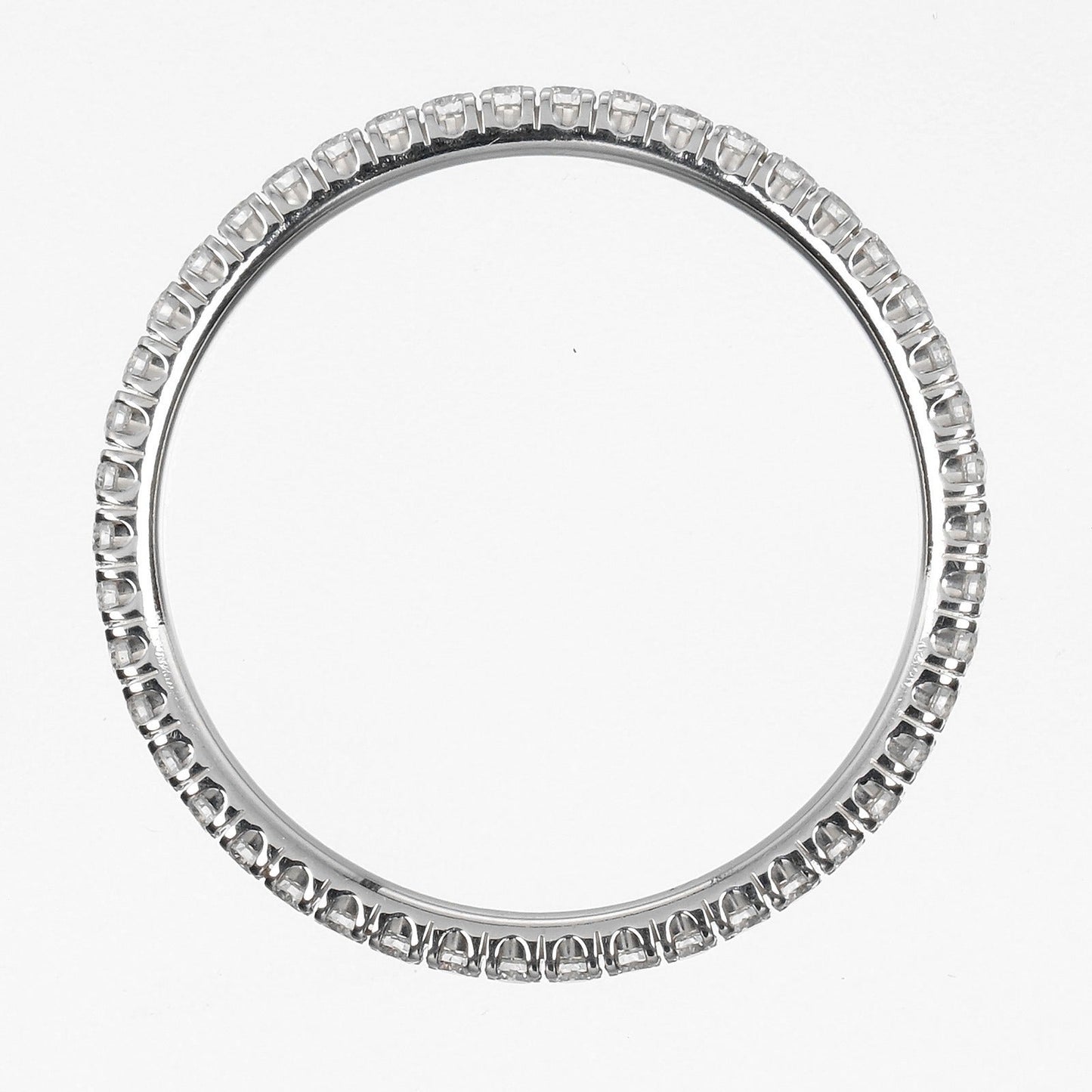 Cartier Ring K18 White Gold, Diamond Gold Etancel Full Eternity Women 48