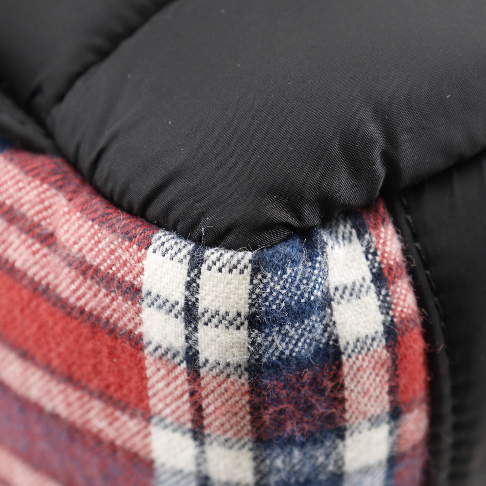 Moncler Backpack Cotton, Wool, Nylon Red Check Pattern New George Zaino Backpack Women