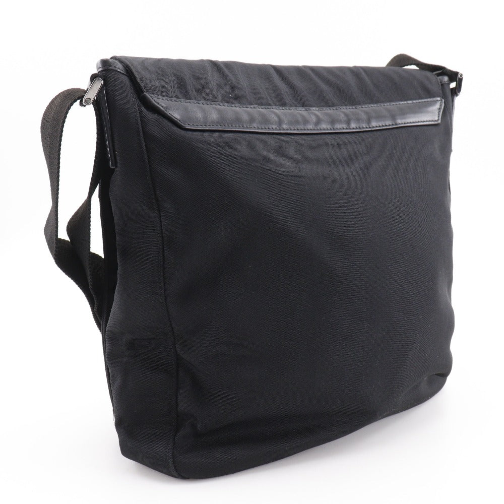 Gucci Shoulder Bag 141194 Nylon Canvas Black Unisex(Unisex)