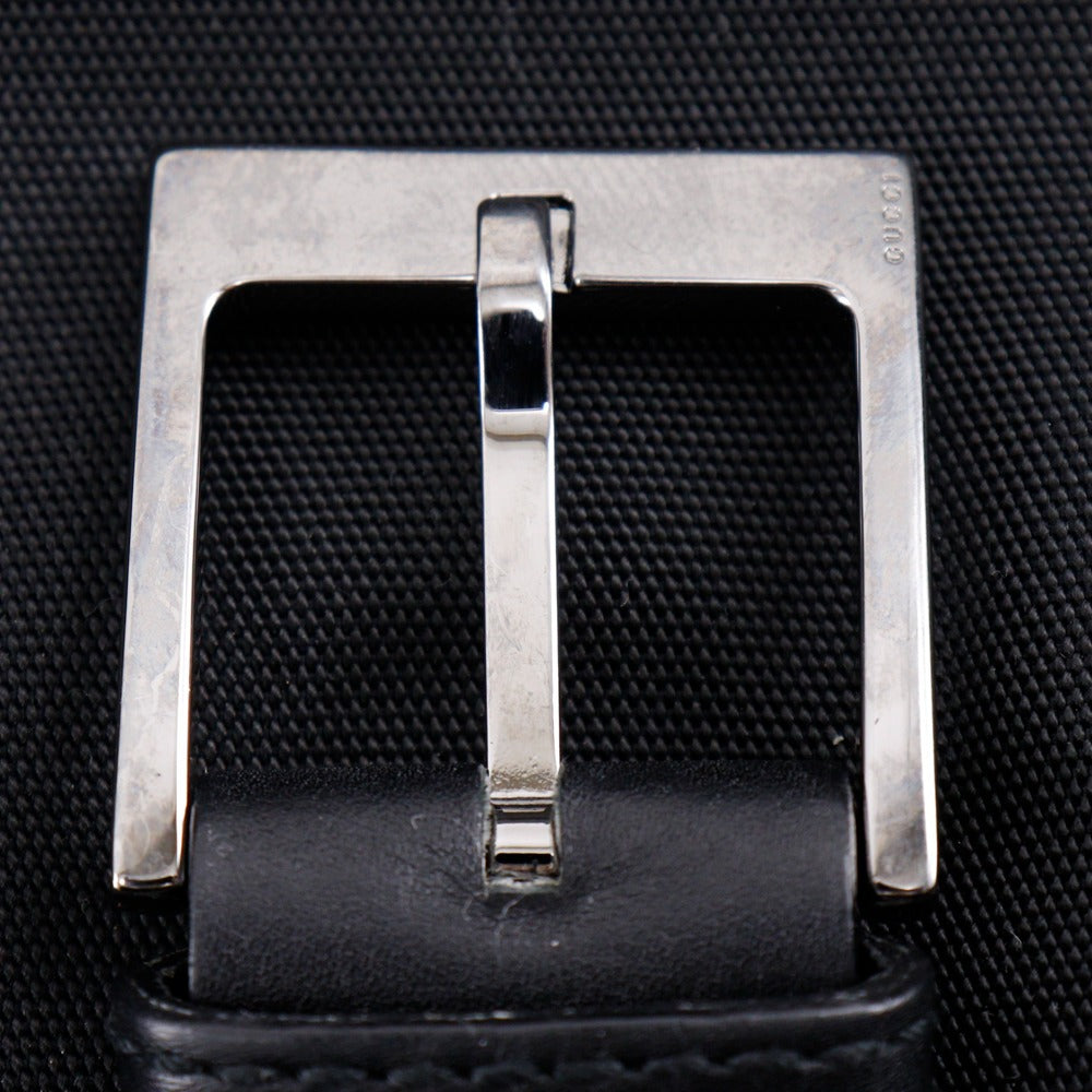 Gucci Shoulder Bag 141194 Nylon Canvas Black Unisex(Unisex)
